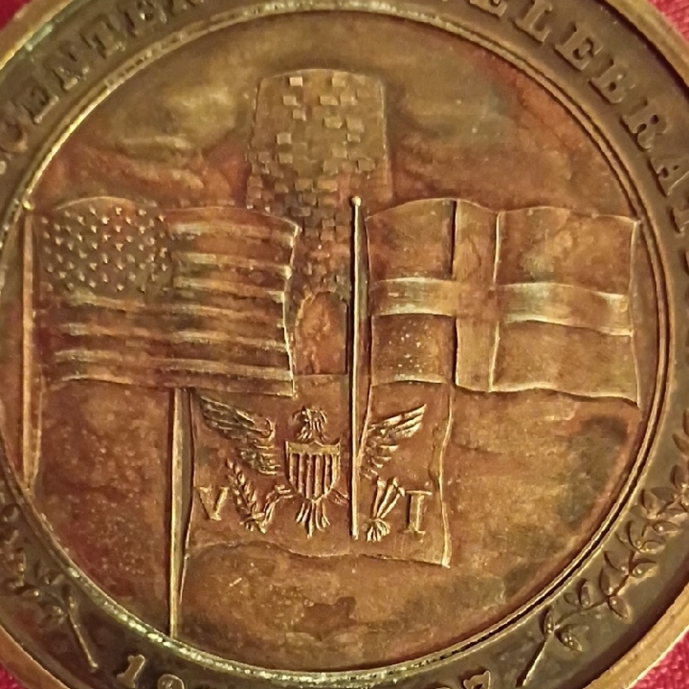 U.S. Virgin Islands Semi-Centennial Celebration Medal-(1917-1967) - Picture 4 of 4